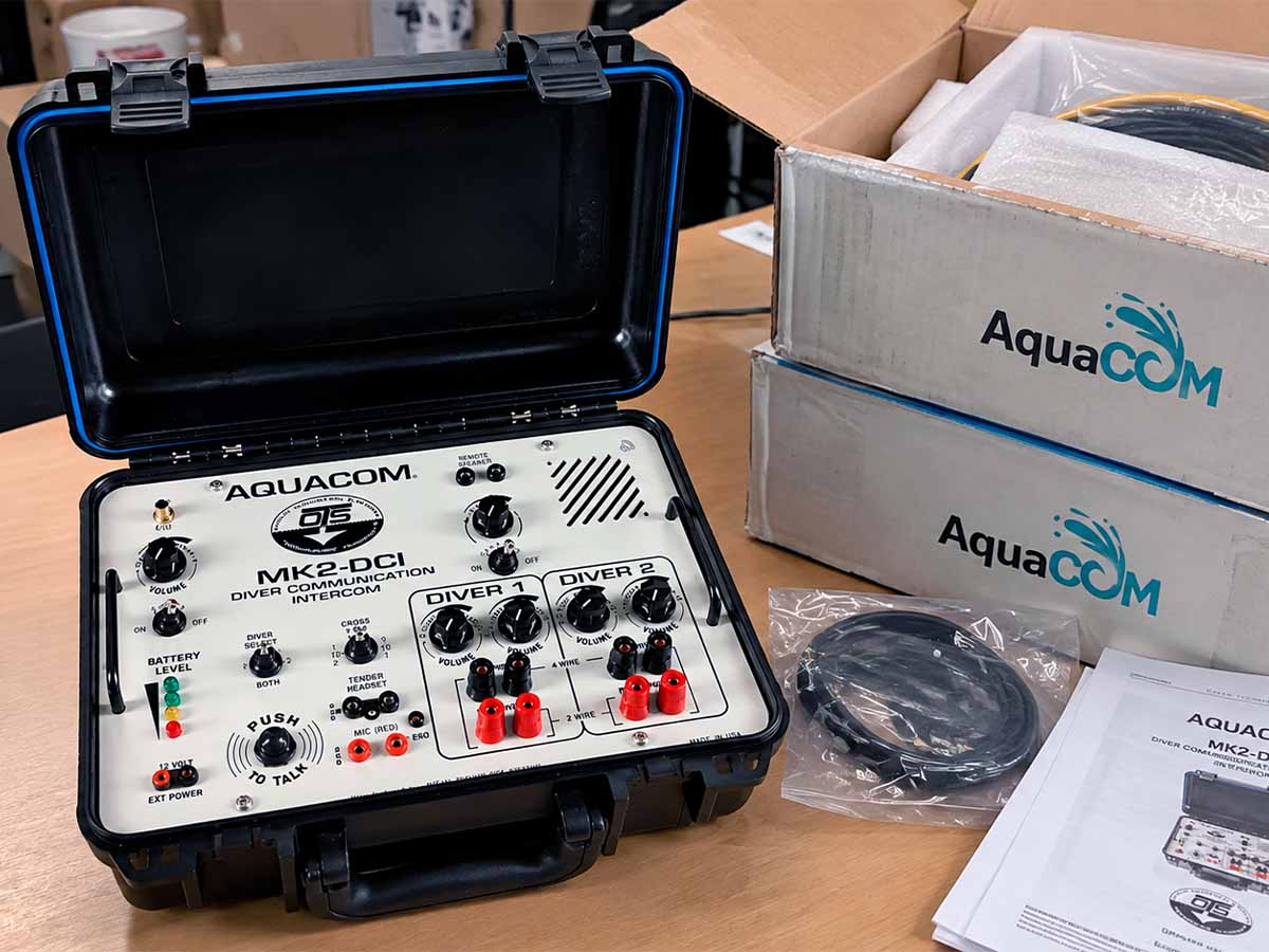 Водолазная станция OTS AquaCOM с комплектующими и инструкцией после поставки из США в Россию