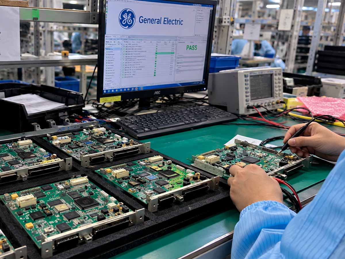 Проверка повторно изготовленных T-карт General Electric перед отправкой клиенту